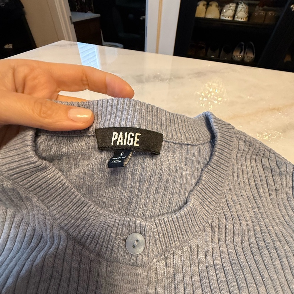 Paige Ribbed Button-Up Cardigan - Picture 2 of 3